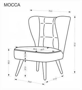 MOCCA l.chair, d.brown
