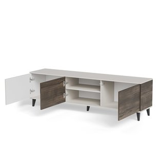 RANDOM 2 RTV-2 stolik RTV 180 cm kaszmir / orzech / czarny (2p=1szt)