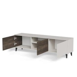 RANDOM 2 RTV-2 stolik RTV 180 cm kaszmir / orzech / czarny (2p=1szt)