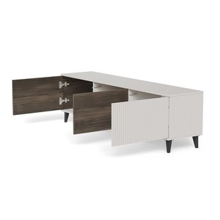 RANDOM 2 RTV-2 stolik RTV 180 cm kaszmir / orzech / czarny (2p=1szt)