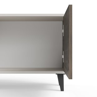 RANDOM 2 RTV-2 stolik RTV 180 cm kaszmir / orzech / czarny (2p=1szt)