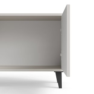 RANDOM 2 RTV-2 stolik RTV 180 cm kaszmir / orzech / czarny (2p=1szt)