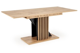 FABIANO extension table, artisan oak / black