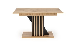 FABIANO extension table, artisan oak / black