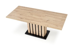 LAMELLO extension table, artisan oak / black