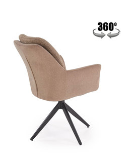 K591 swivel chair, brown