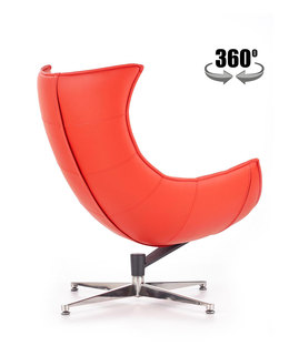 LUXOR leisure chair, color: red