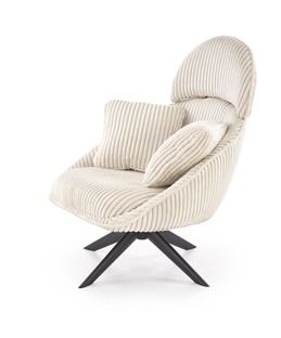 MERRY 2 leisure chair with swivel function, cream
