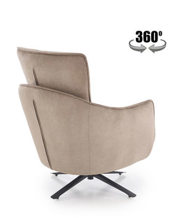 SCAMPI leisure chair, cappuccino