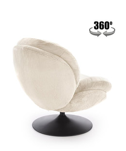 Zdjęcie do “SHELL fotel wypoczynkowy, kremowy (1p=1szt)”.