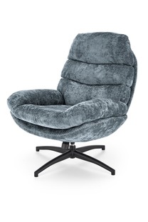 DARIO leisure chair, with stool, blue