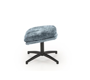 DARIO leisure chair, with stool, blue