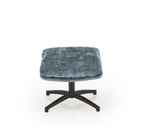 DARIO leisure chair, with stool, blue