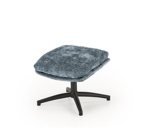 DARIO leisure chair, with stool, blue