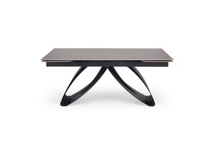 HILARIO extension table, walnut / black