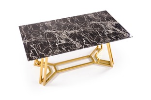 KONAMI table, color: top - black marble, legs - gold