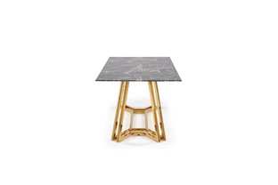 KONAMI table, color: top - black marble, legs - gold