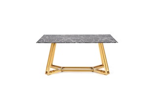 KONAMI table, color: top - black marble, legs - gold