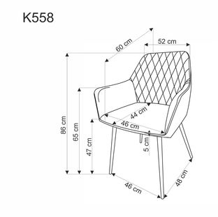 K558 chair, grey