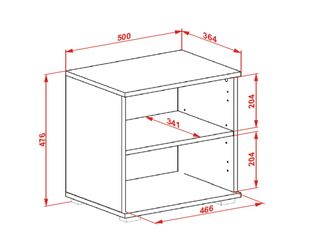 CLIF ST-50 szafka, dąb artisan / biały