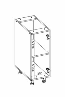 VENTO D-30/82 szafka dolna front: dąb miodowy (1p=1szt)