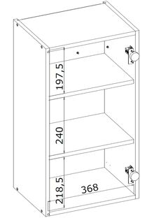 VENTO G-40/72 szafka górna front: dąb miodowy (1p=1szt)