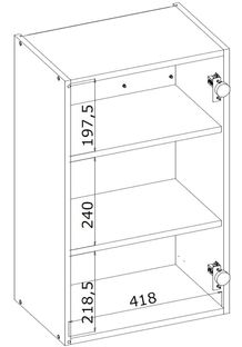VENTO G-45/72 szafka górna front: kaszmir (1p=1szt)