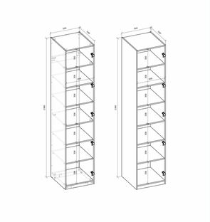 FORMO - K3 corps for the MODULAR WARDROBE SYSTEM - white