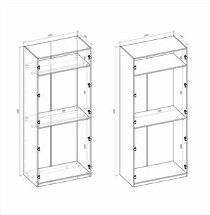 FORMO system szaf modułowych - KORPUS K4 dąb artisan