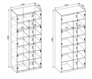 FORMO system szaf modułowych - KORPUS K6 dąb artisan