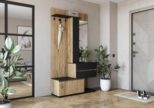 BAFRA przedpokój dąb złoty / czarny