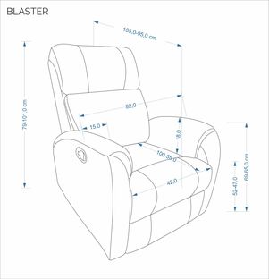 BLASTER fotel wypoczynkowy beżowy (1p=1szt)