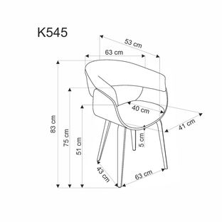 Zdjęcie do “K545 krzesło beżowy / naturalny (1p=1szt)”.