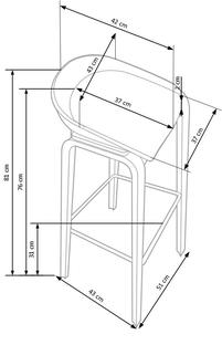 H86 bar stool