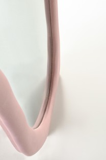 FRIGOLA wall mirror, light pink