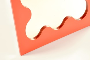 SOLETTO wall mirror, coral