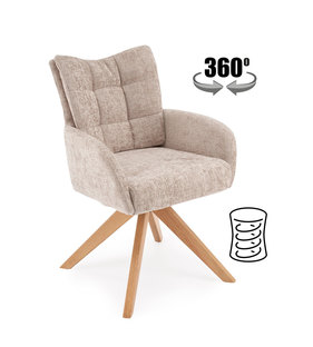 K540 WD chair beige / natural