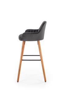 H93 bar stool, color: dark grey
