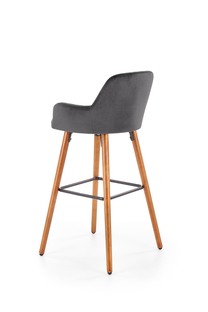 H93 bar stool, color: dark grey