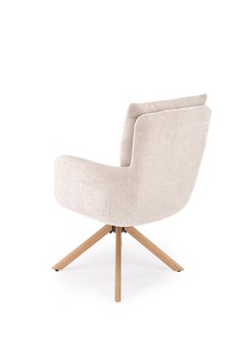 K594 chair, beige / natural oak