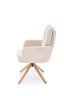 K594 chair, beige / natural oak