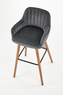 H93 bar stool, color: dark grey