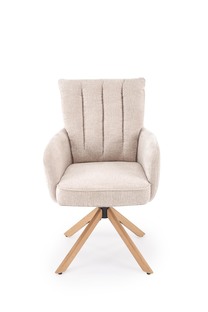 K594 chair, beige / natural oak