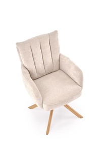 K594 chair, beige / natural oak