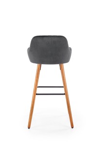 H93 bar stool, color: dark grey