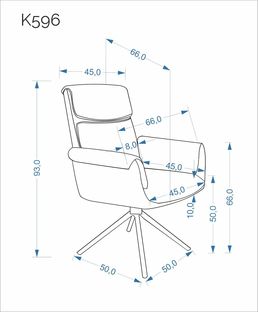 K596 chair, olive