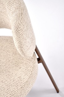 K605 chair, l.beige / walnut