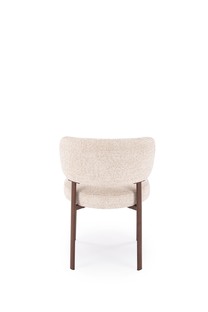 K605 chair, l.beige / walnut