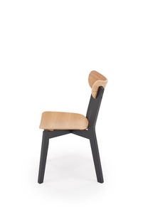 HAITI chair, black / natural oak