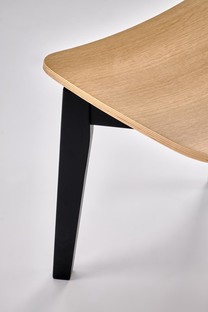 HAITI chair, black / natural oak